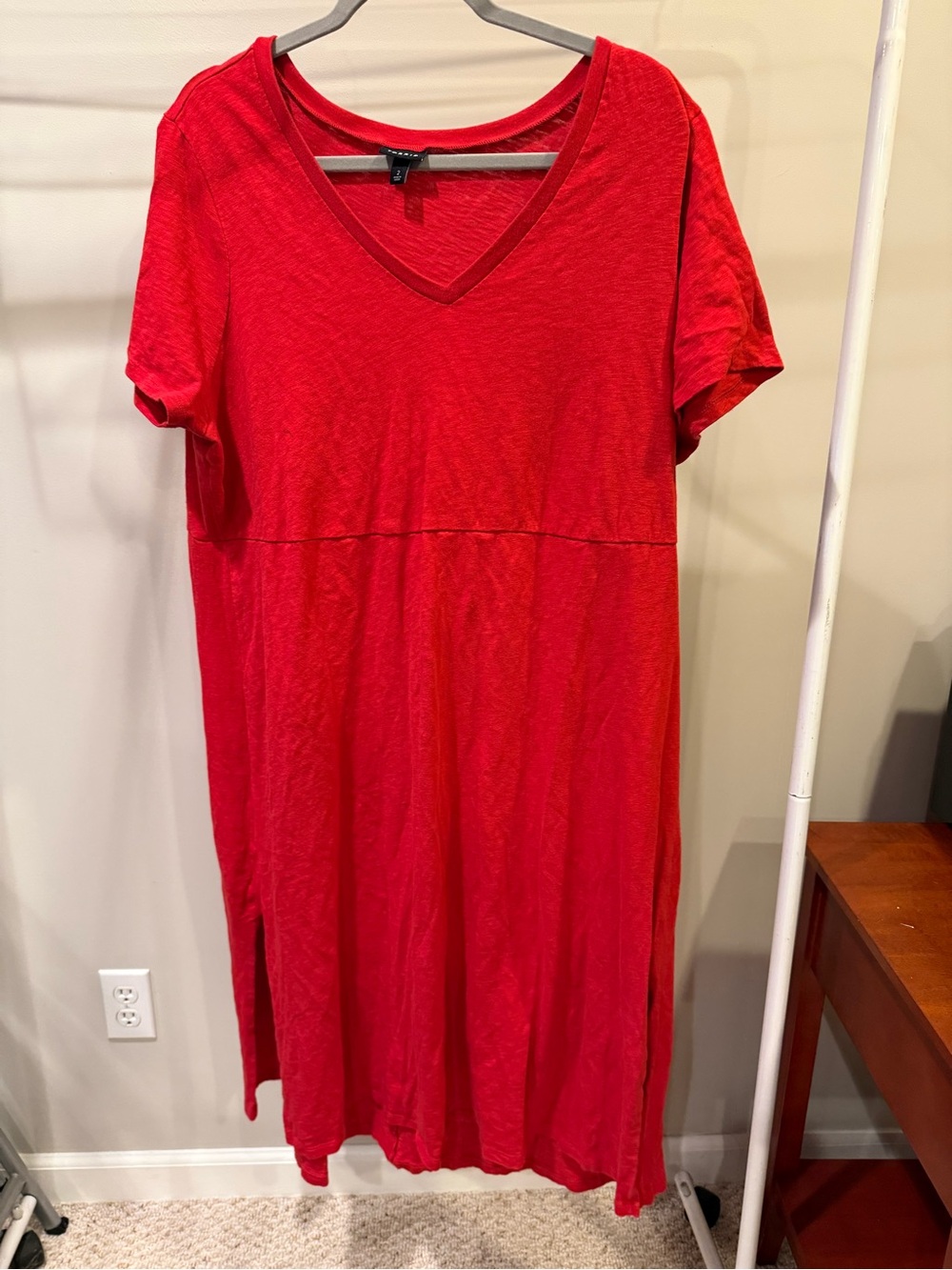 torrid Red V-Neck Midi Dress